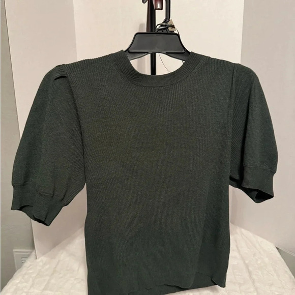 Terra and Sky Sweater- Green - Size 1X - Picture 1 of 5